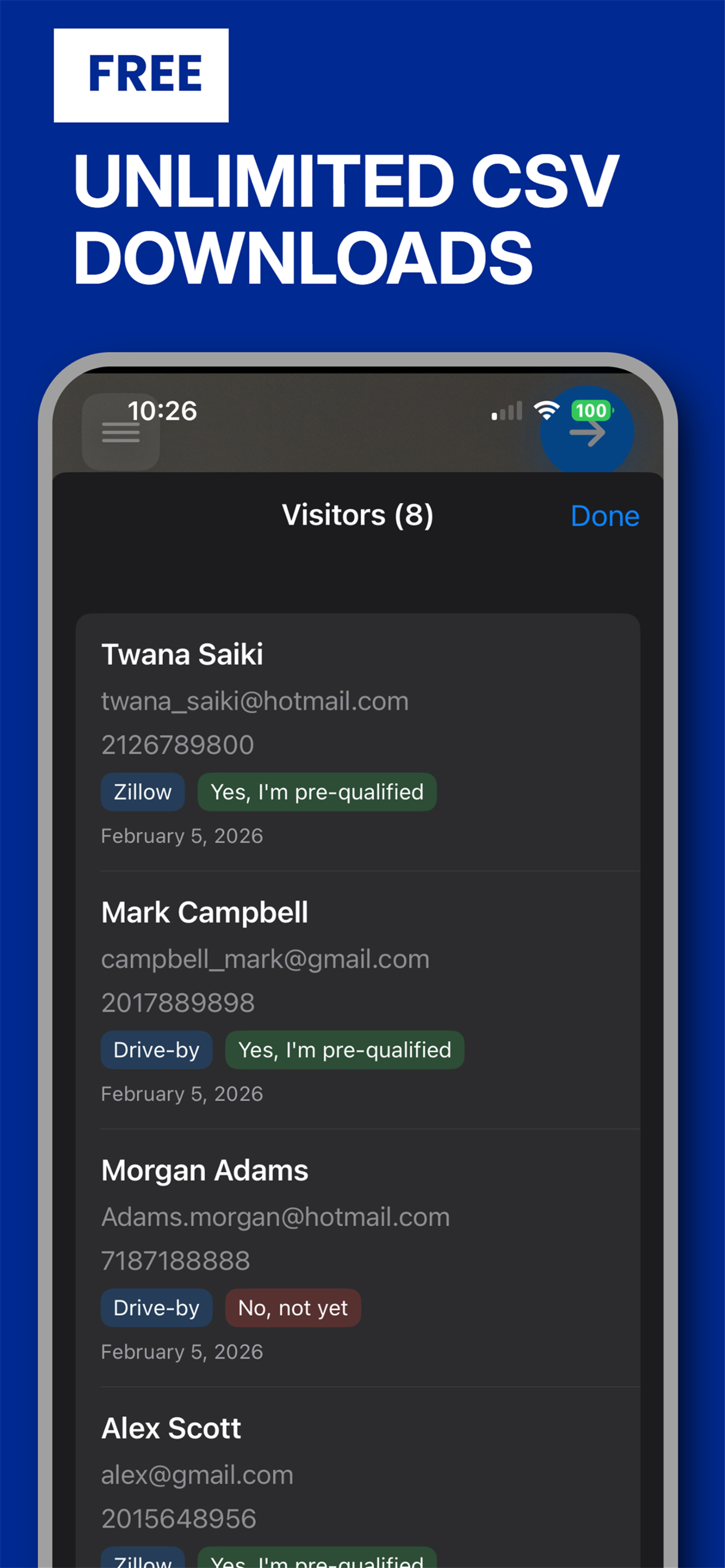 iPhone Qualify Screen